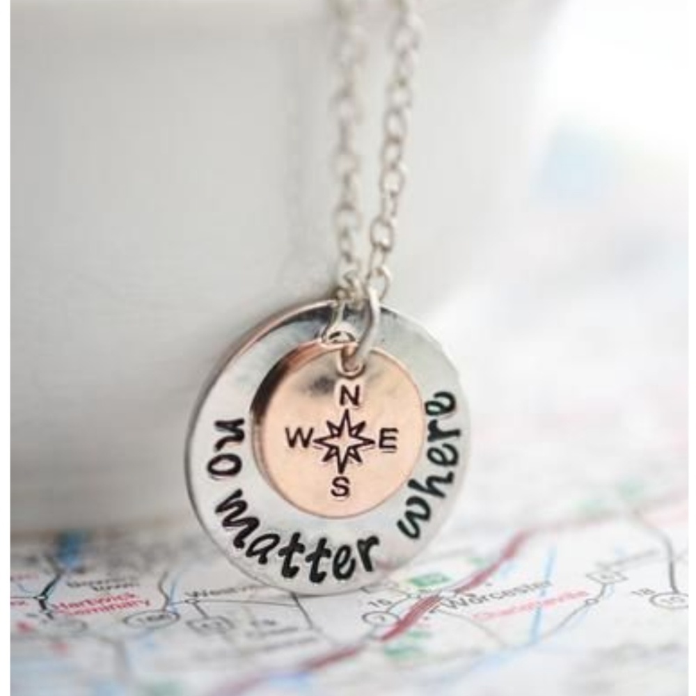 No Matter Where Necklace -Long Distance Friendship